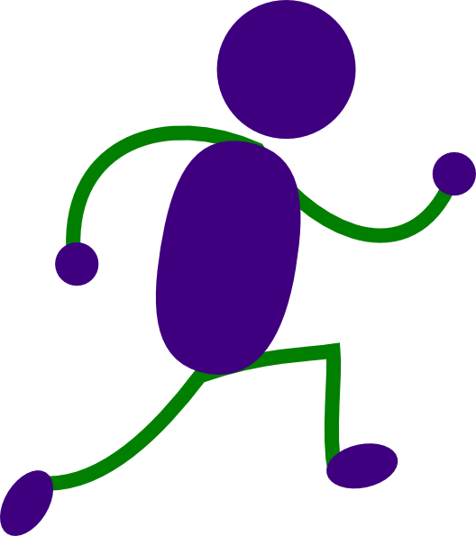 Abstract Running Figure Graphic