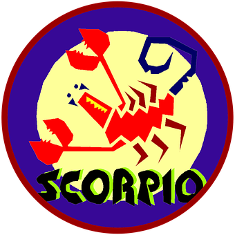 Abstract Scorpio Zodiac Sign