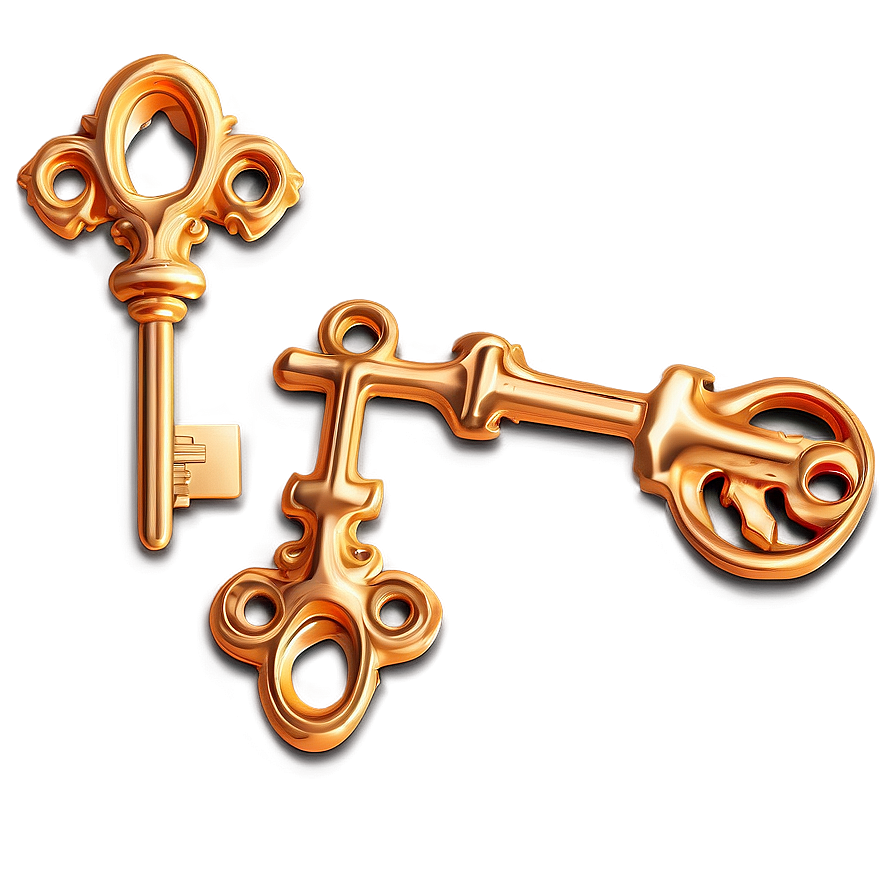 Abstract Skeleton Key Illustration Png 60