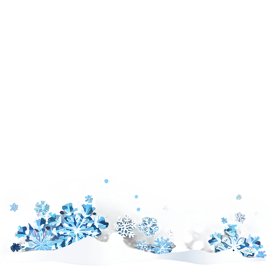 Abstract Snow Border Png Aku