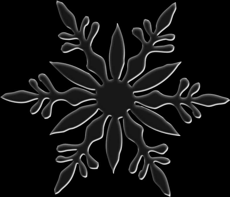 Abstract Snowflake Design