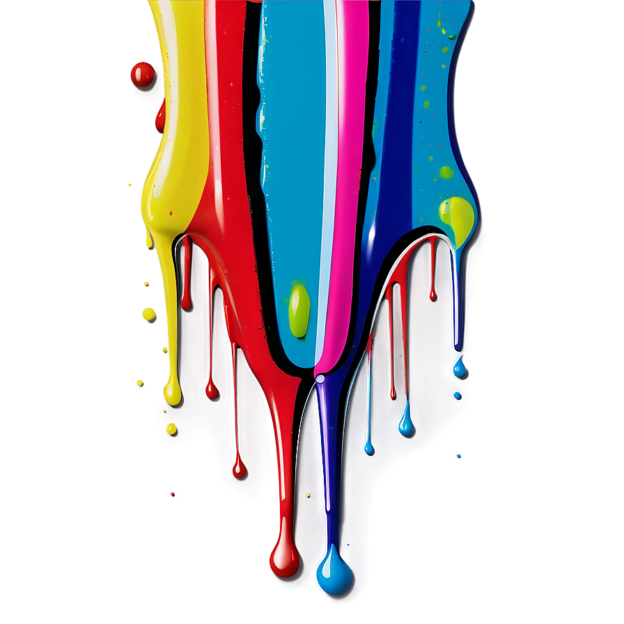 Abstract Spray Paint Drip Png Pob63