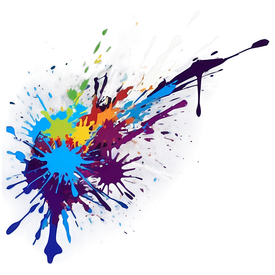 Abstract Spray Splatter Design Png Ffr