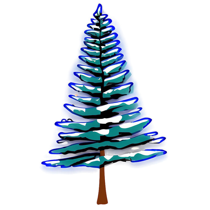 Abstract Spruce Tree Graphic Png Miv