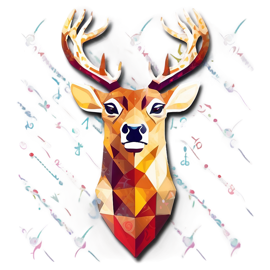 Abstract Stag Art Png Bpb96