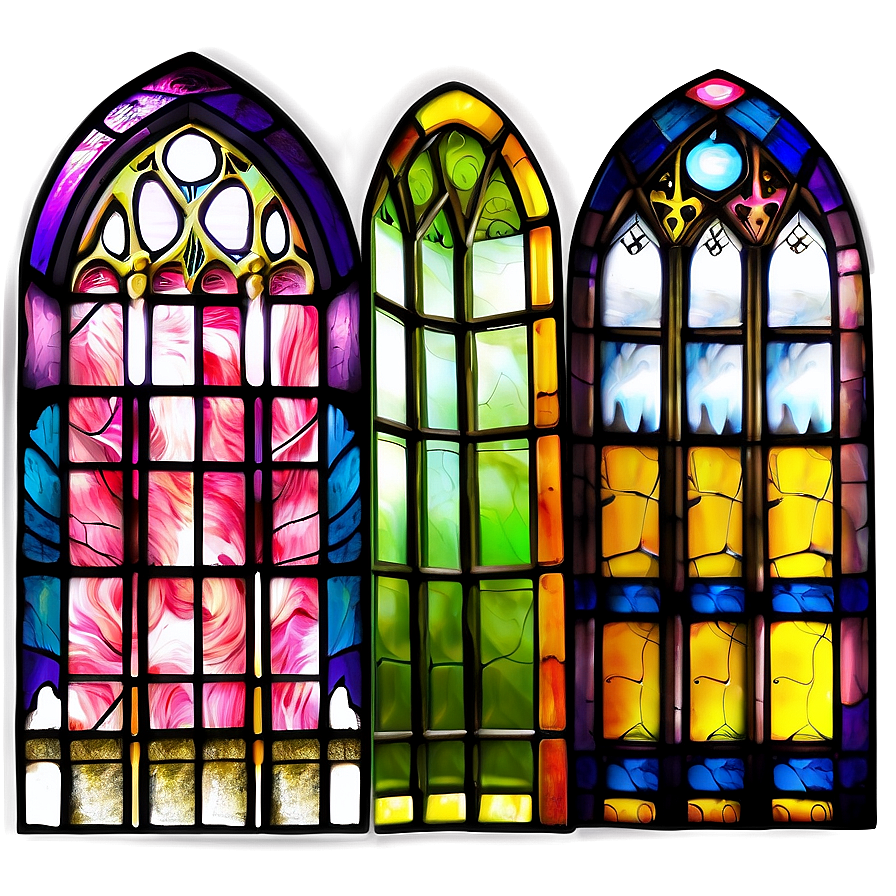 Abstract Stained Glass Windows Png Xus