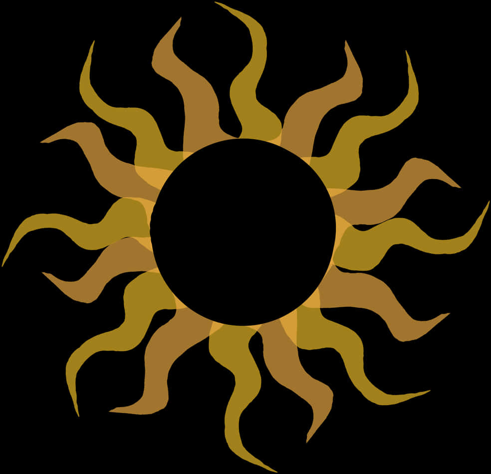 Abstract Sun Design Illustration