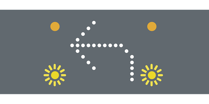 Abstract Sunand Cloud Weather Icon