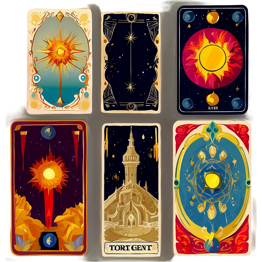 Abstract Tarot Cards Png Gsr