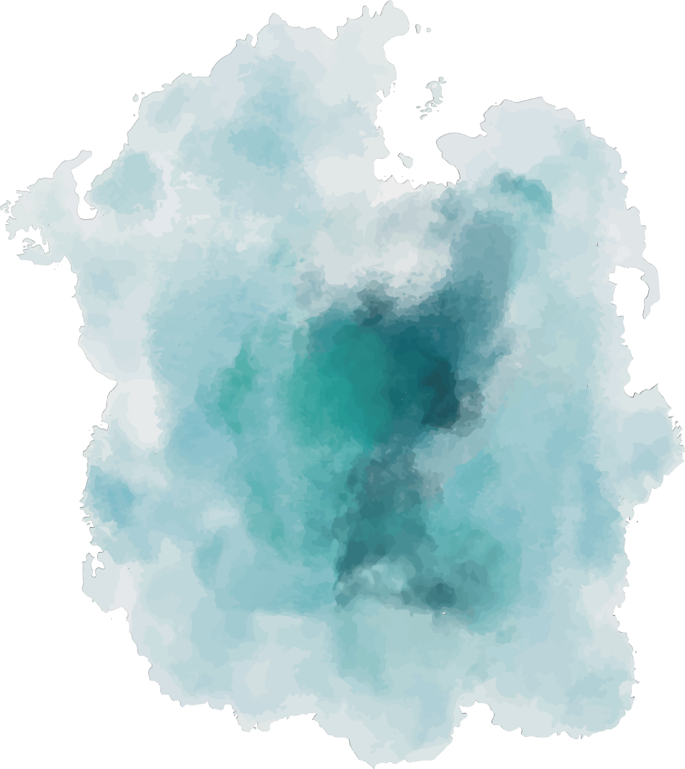 Abstract Teal Watercolor Background