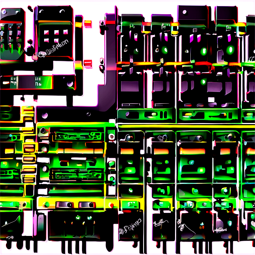 Abstract Techno Circuit Png 06202024