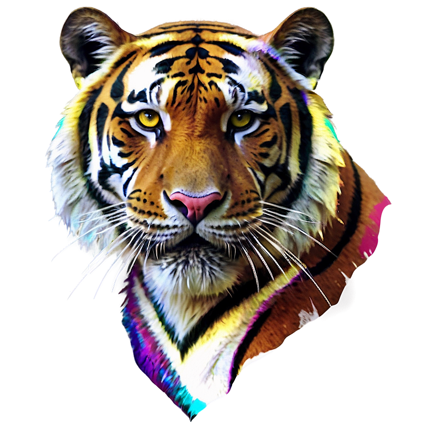 Abstract Tiger Art Png 05032024