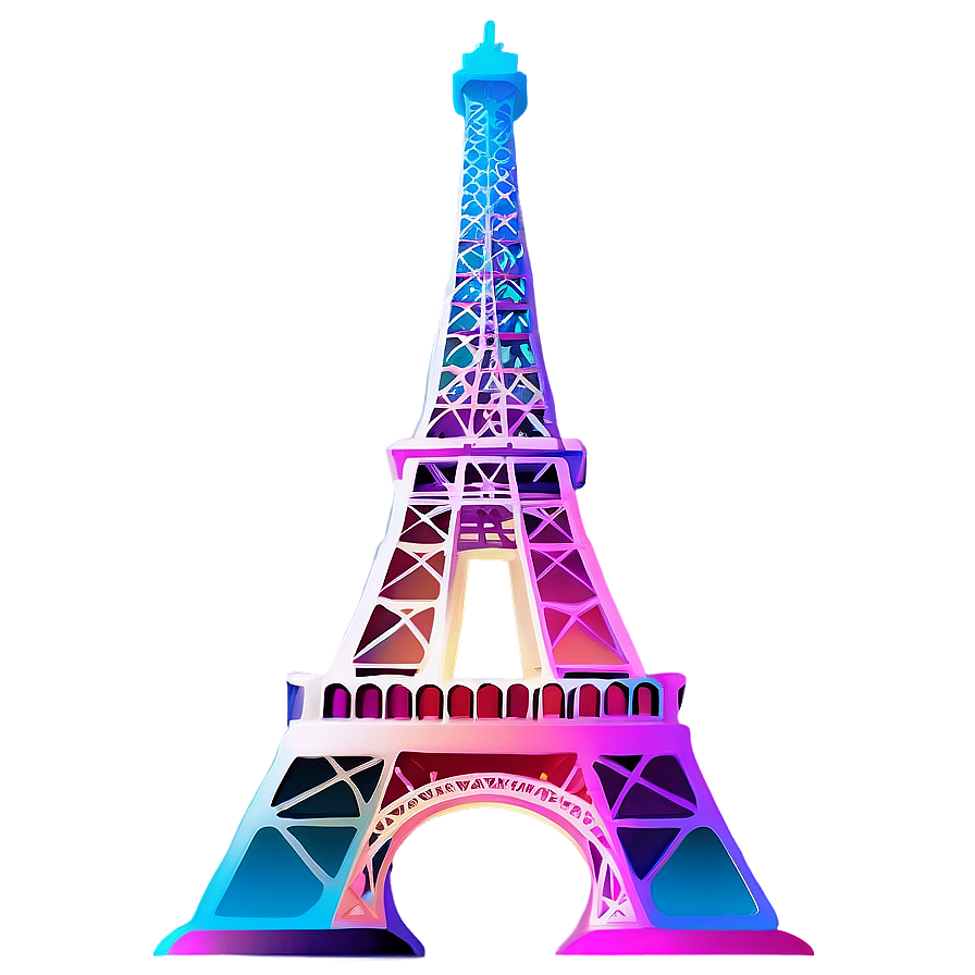 Abstract Torre Eiffel Art Png 06262024