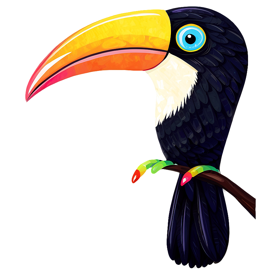 Abstract Toucan Graphic Png Noj