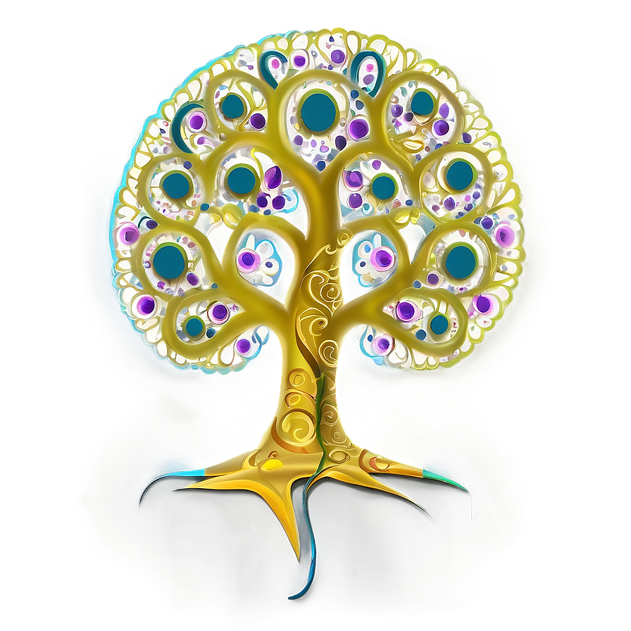 Abstract Tree Of Life Illustration Png 10