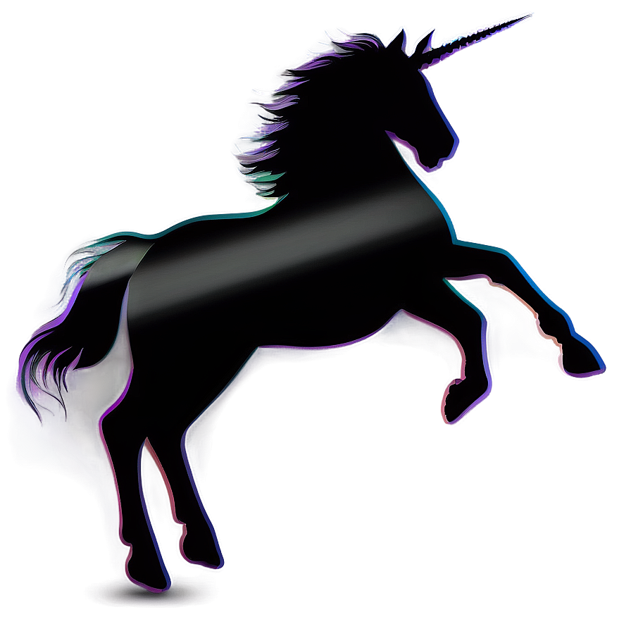 Abstract Unicorn Silhouette Png 84