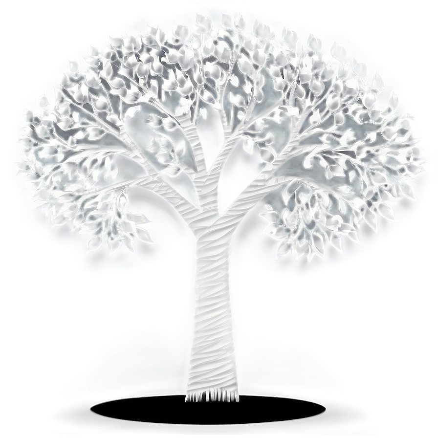 Abstract White Tree Picture Png 64