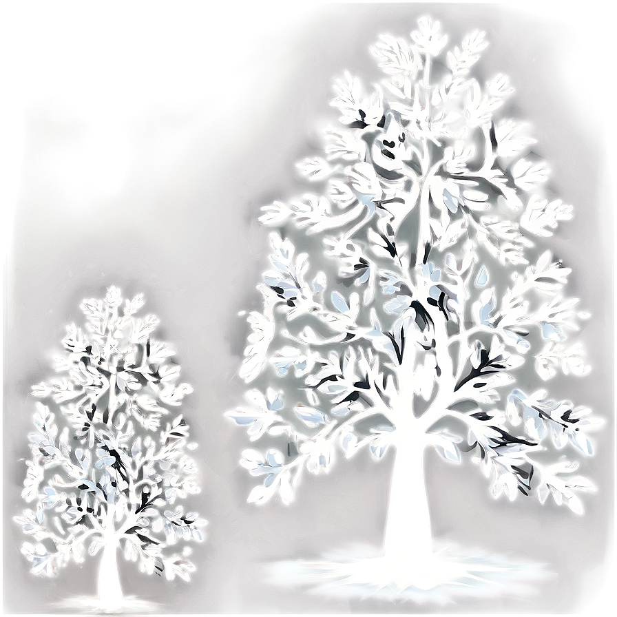 Abstract White Tree Picture Png Hlk