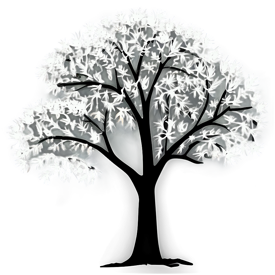 Abstract White Tree Picture Png Hpn22