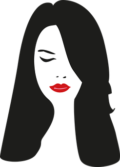 Abstract Woman Face Vector