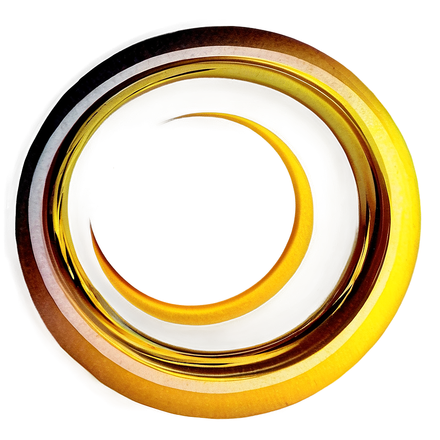 Abstract Yellow Circle Art Png Mfx