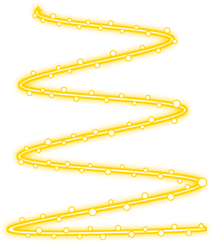 Abstract Yellow Neon Lines