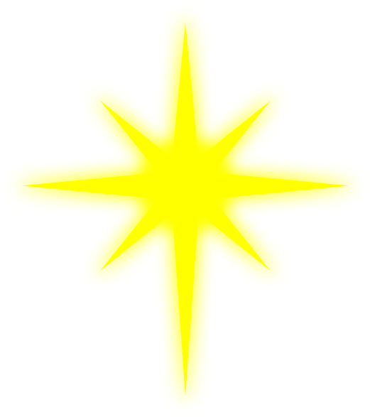 Abstract Yellow Star Vector