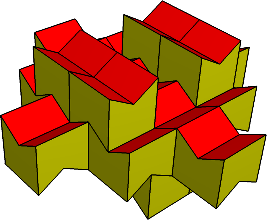 Abstract3 D Honeycomb Structure