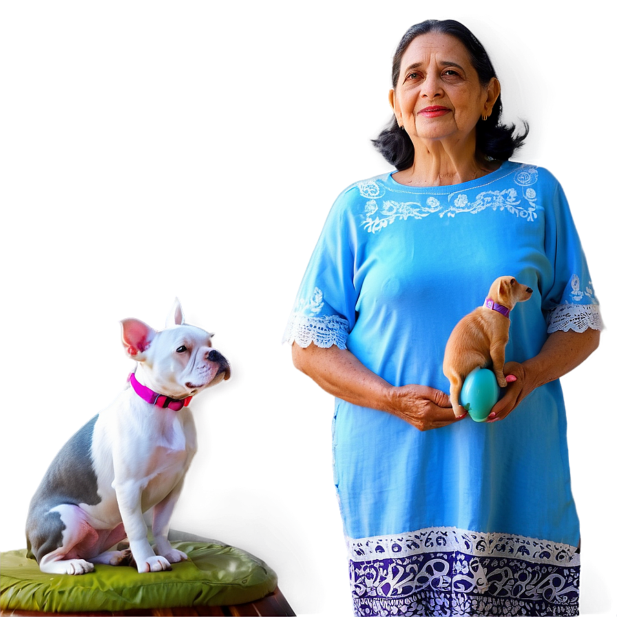 Abuela And Pets Png 10