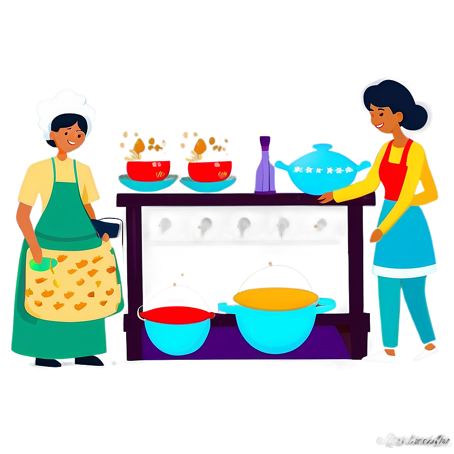 Abuela Cooking Illustration Png 06292024