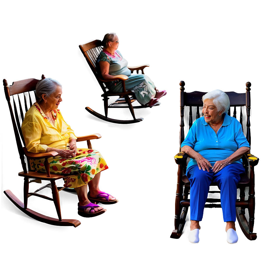 Abuela In Rocking Chair Png 06292024