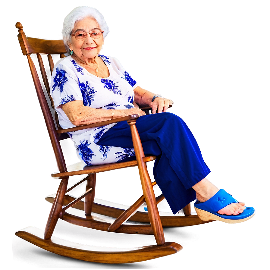 Abuela In Rocking Chair Png 06292024