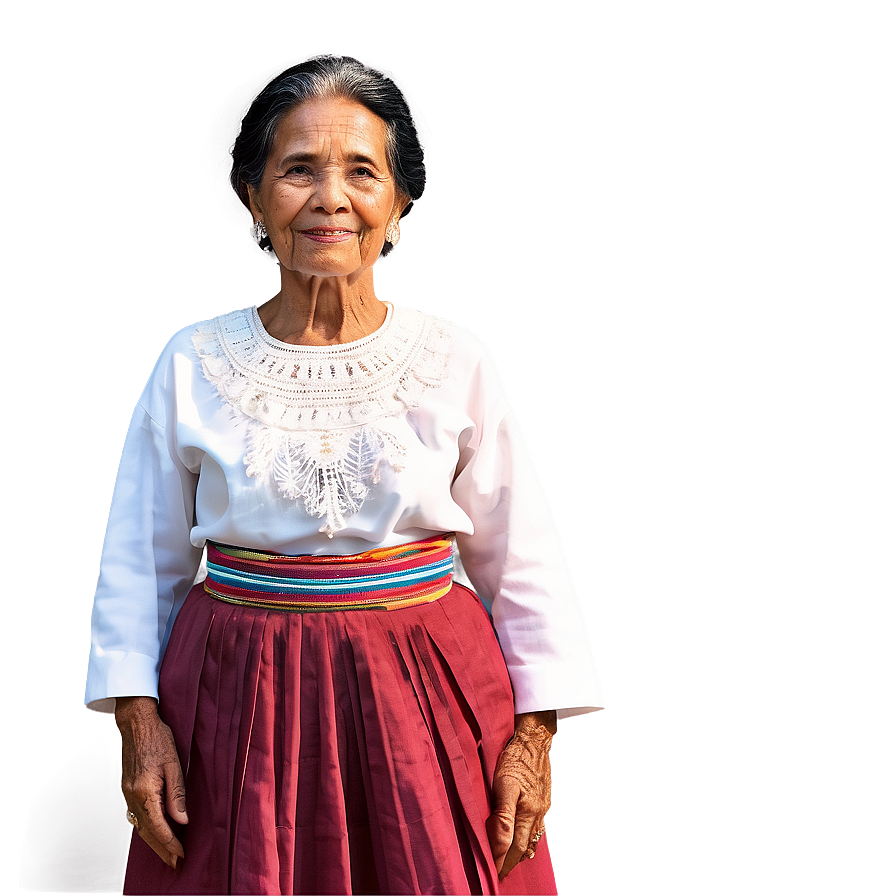 Abuela's Traditional Dress Png Gbj94