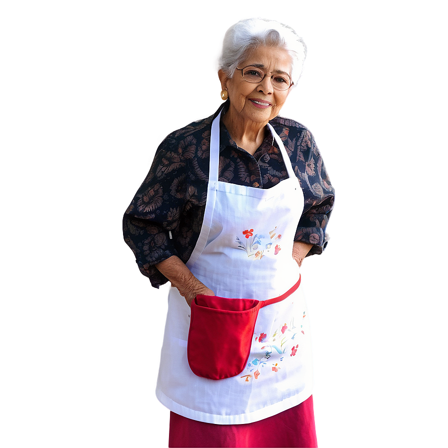 Abuela With Apron Png 95