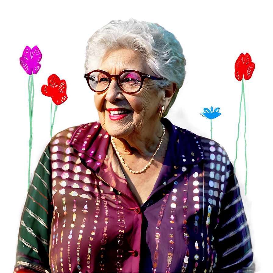 Abuela With Glasses Png 06292024