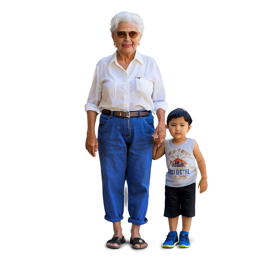 Abuela With Grandkids Png Yla67