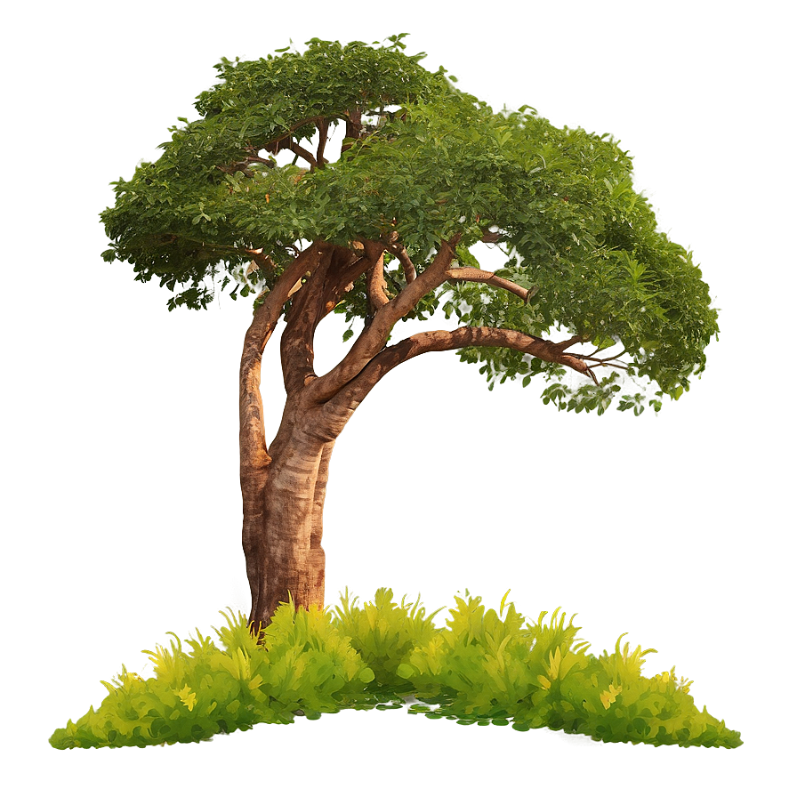 Acacia Tree Safari Background Png Vvl75