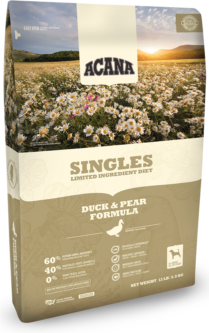 Acana Duckand Pear Dog Food Package