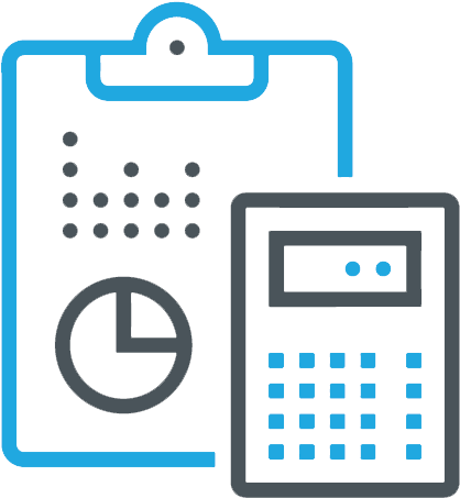 Accounting Clipboardand Calculator Icon