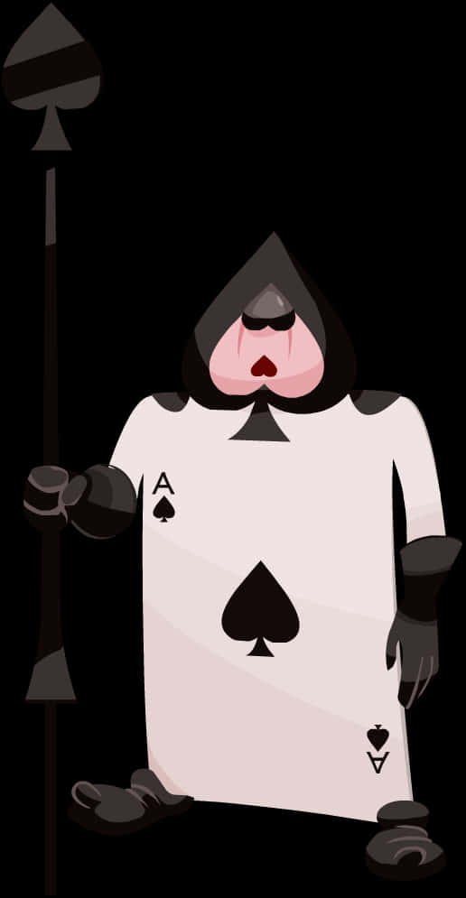 Aceof Spades Card Guard Alicein Wonderland