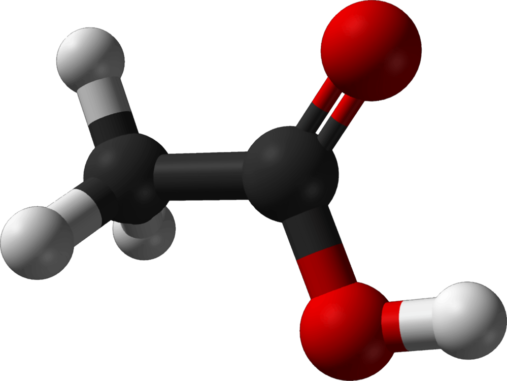 Acetic Acid Molecule3 D Model