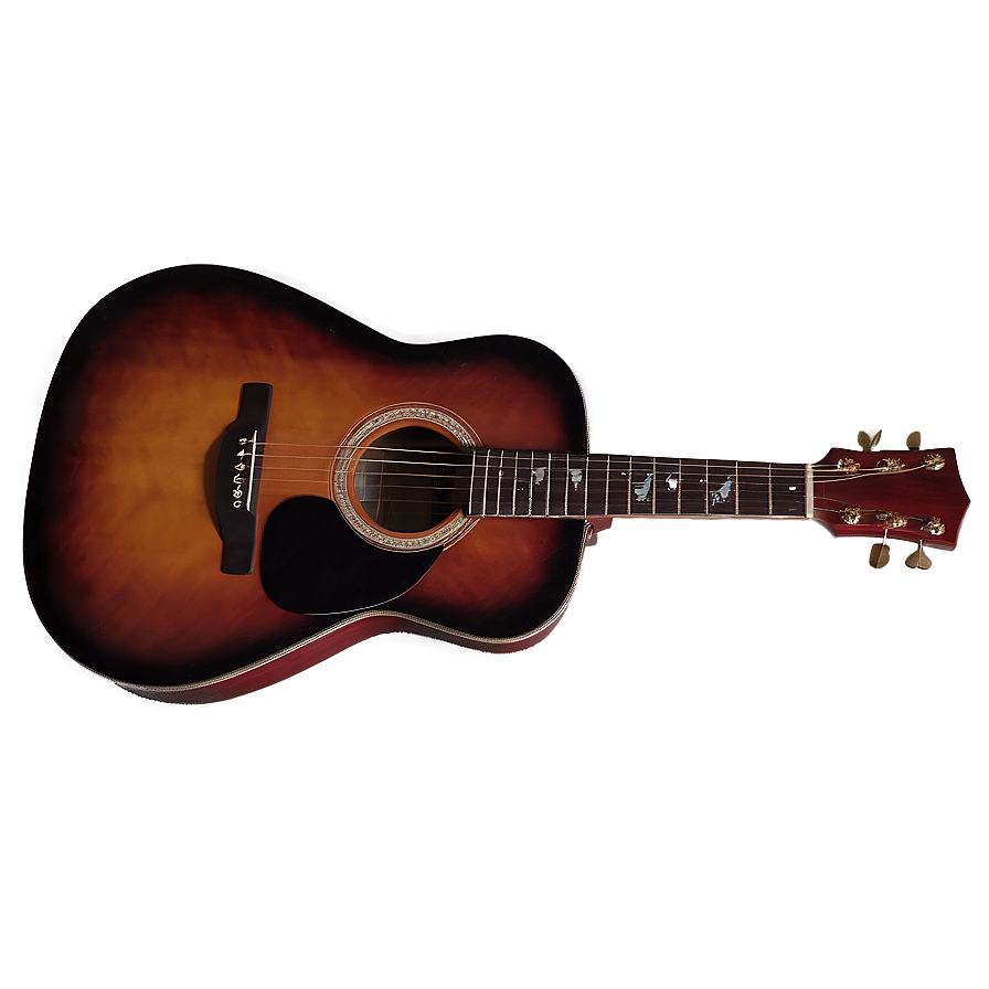 Acoustic Guitar In Spotlight Png 06122024