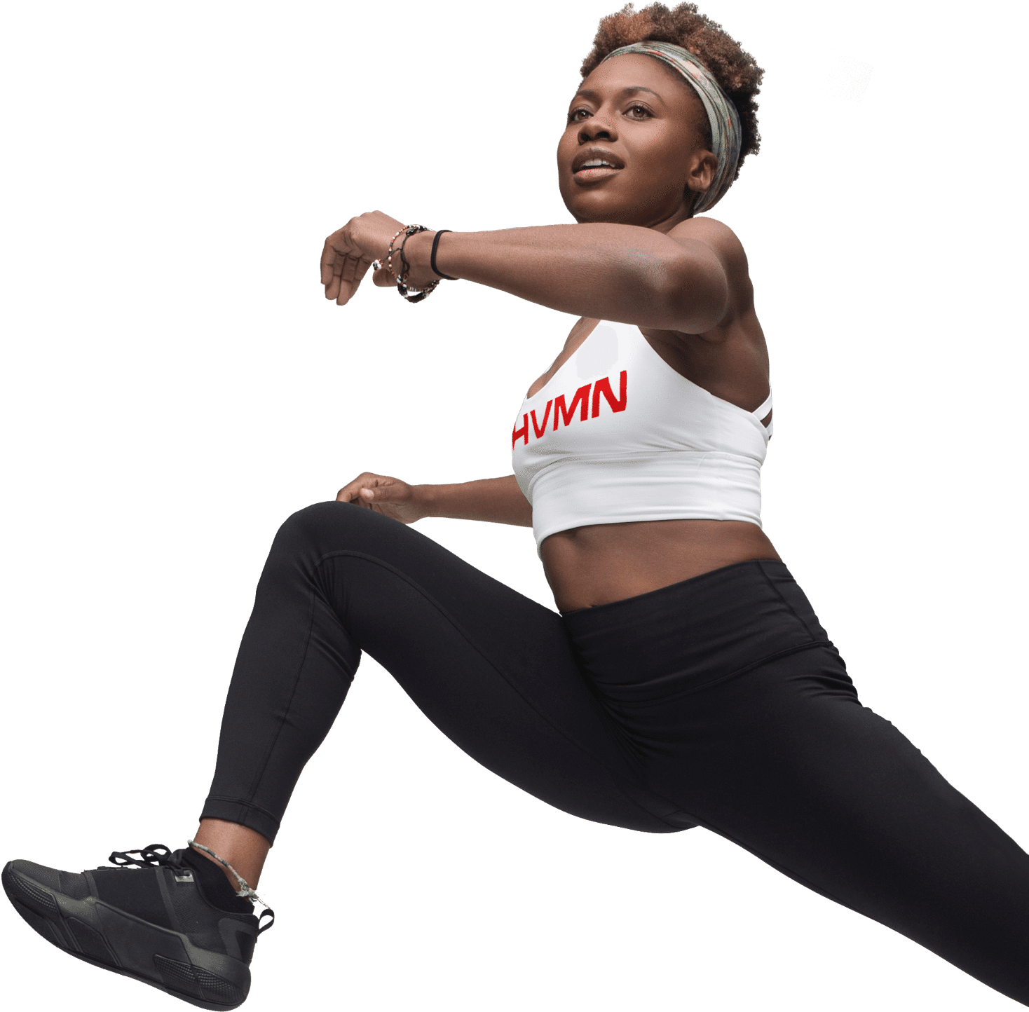 Active Fitness Woman Jumping