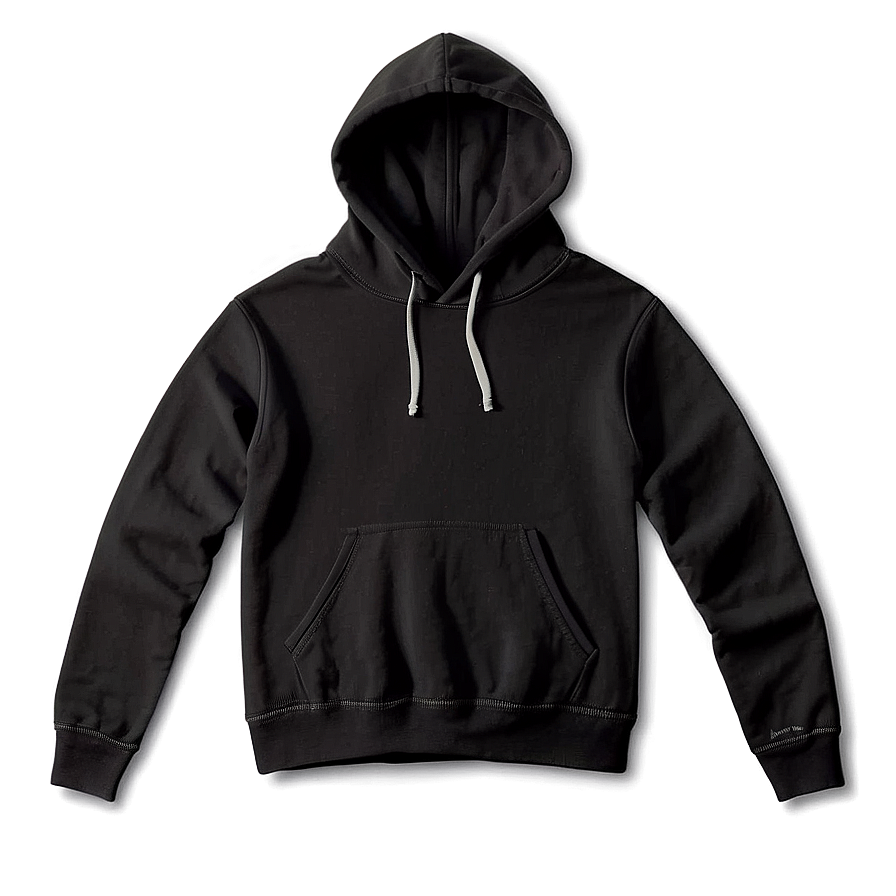 Activewear Black Hoodie Png Iua