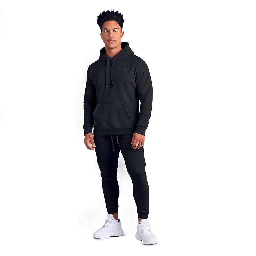 Activewear Black Hoodie Png Wkm