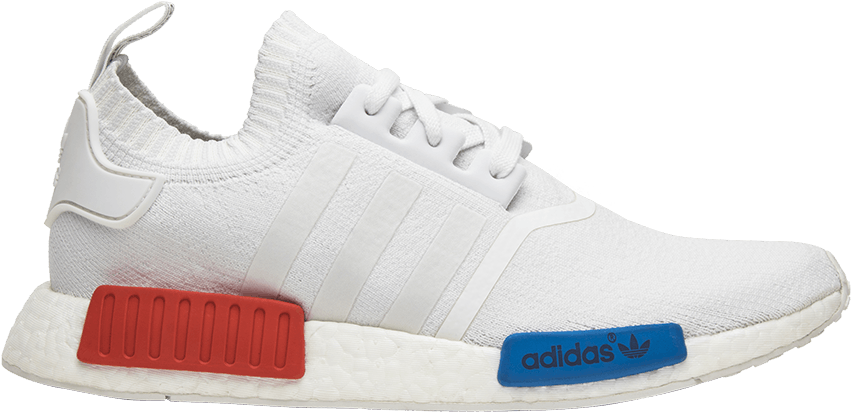 Adidas N M D R1 White Blue Red