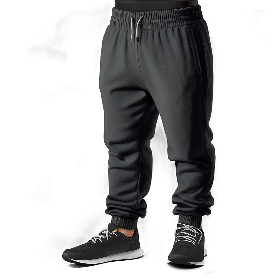 Adjustable Black Sweatpants Png 56