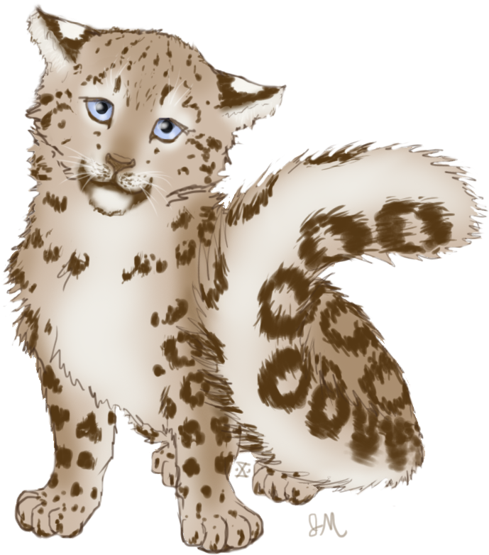 Adorable_ Animated_ Leopard_ Cub