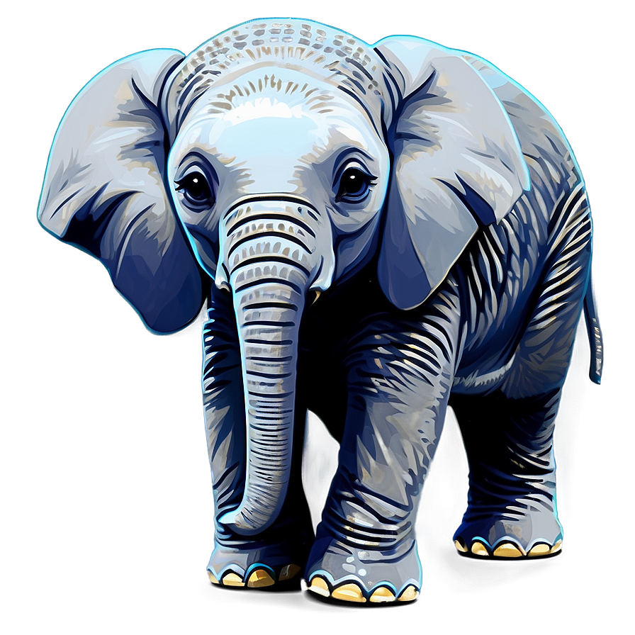 Adorable Baby Elephant Graphic Png Pmt