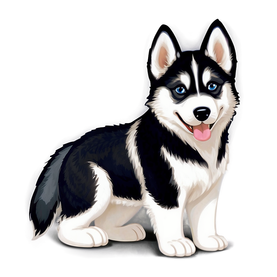 Adorable Baby Husky Png Okg17